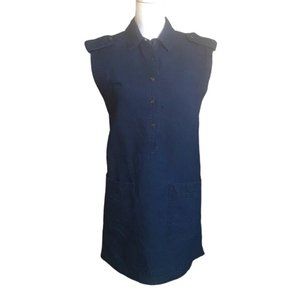 BR Navy Linen Mariner Shift Minidress